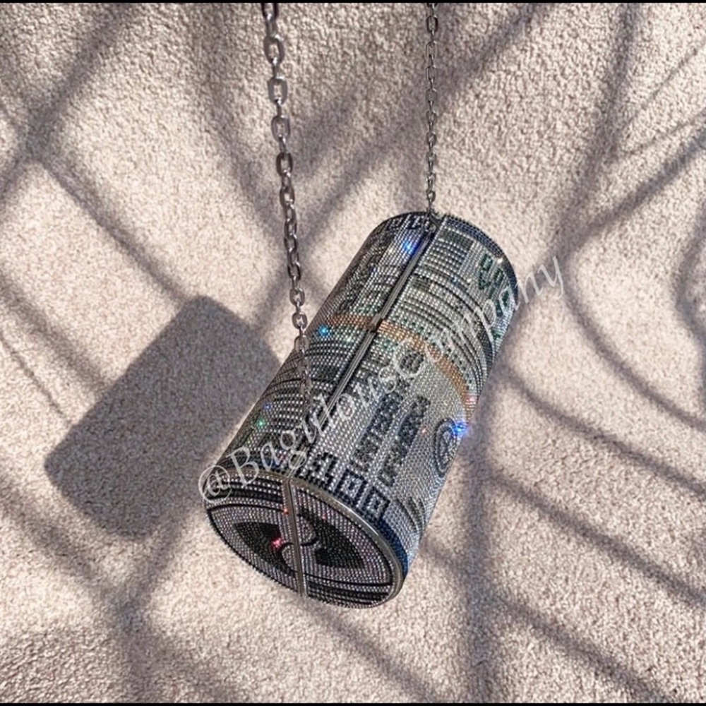 Bank Roll bling clutch